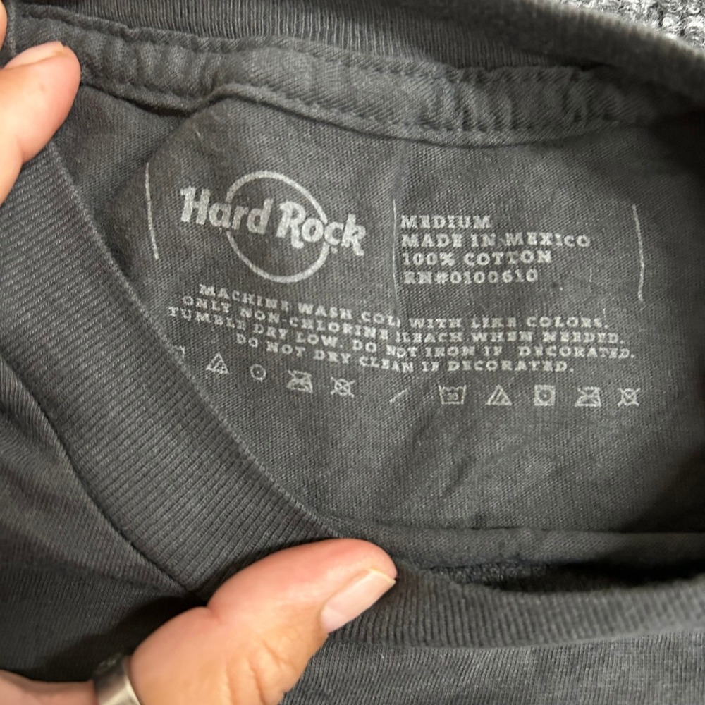 Hard Rock Cafe T-Shirt Mens Size M Gray New York Graphic Cotton Short Sleeve - Picture 3 of 7